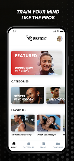 Android application RESTOIC Performance Mindset screenshort