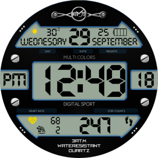 NTV516 - N Digital watch face logo
