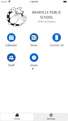 Android application Bainville Public Schools App screenshort