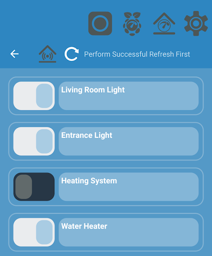 Android application PiWire screenshort