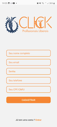 Click Serviços usuario Screen 3