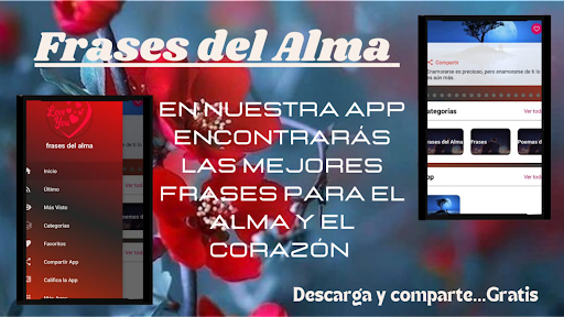 Android application frases del alma screenshort