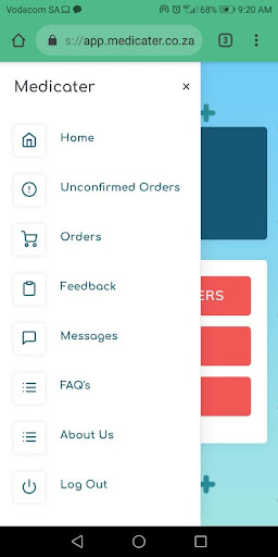 MediCater Screen 2