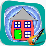 Game Book Home Kids Coloring icon