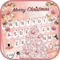 クールな Pink Christmas のテーマキーボード