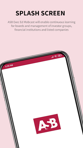 Android application ASB Exec Ed MobCast screenshort