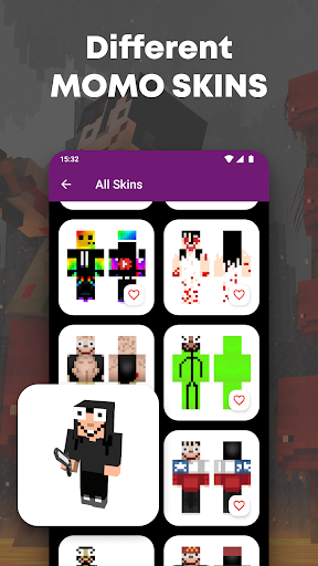 Momo skin for Minecraft MCPE