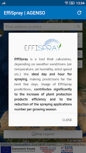 EffiSpray Screen 2