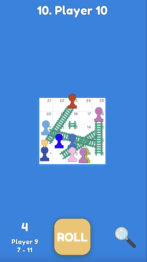 Android application Snakes and Ladders screenshort