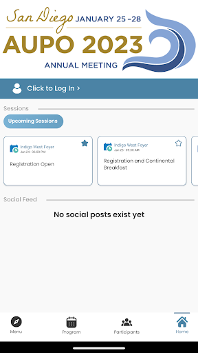 Android application AUPO Events screenshort