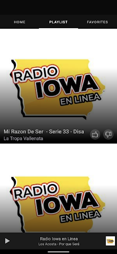 Android application Radio Iowa en Linea screenshort