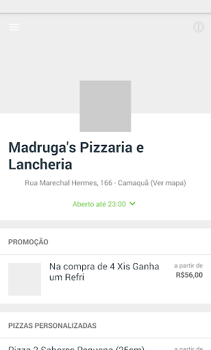 Android application Madruga's Pizzaria e Lancheria screenshort