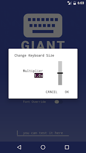 GIANT Text Keyboard