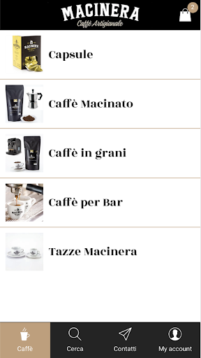 Android application Caffè Macinera screenshort