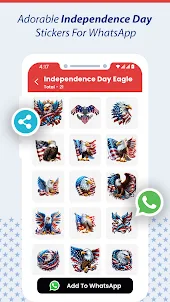 Independence Day USA WASticker