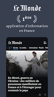 Le Monde, Actualités en direct Bildschirmfoto