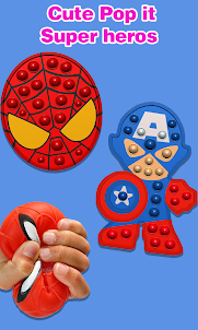 Pop It Superheroes 3D ASMR Toy