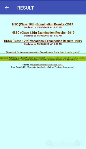 Android application MP Board Result 2023 10 & 12 screenshort