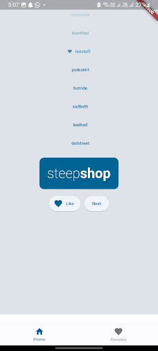 Random Word App Screen 3