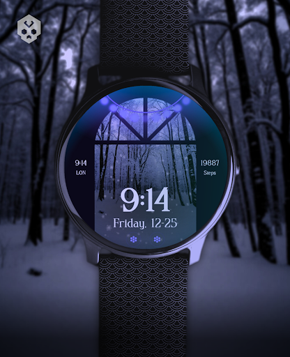 Christmas Snow Watch Face screenshot 2