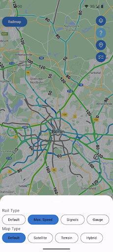 Railmap for OpenRailwayMap Screen 2