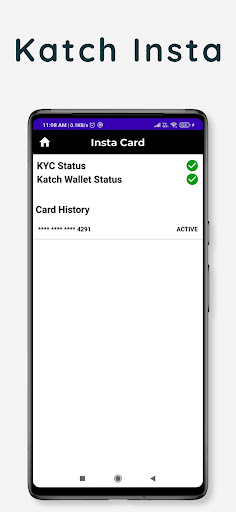 Katch InstaCard Registration Screen 3