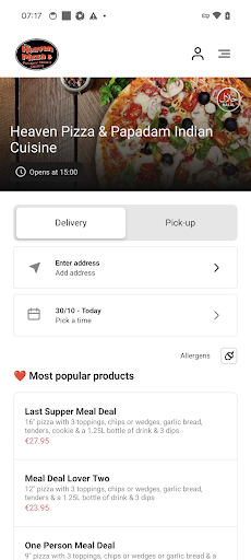 Heaven Pizza & Indian Screenshot 3 - AppWisp.com