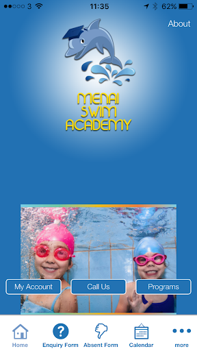 Android application Menai Swim Academy screenshort