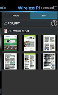 Panasonic Wireless Projector Screenshot