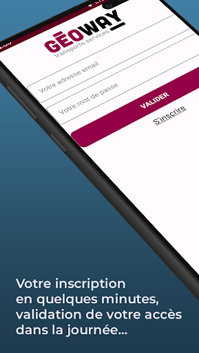 Android application GEOWAY transports services screenshort