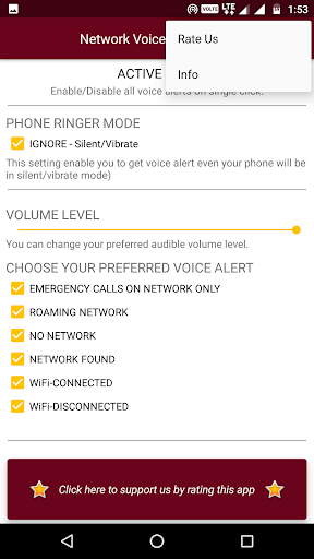 Network Voice Alert! Screen 3