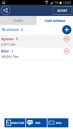 Gicab Achat multi-espèces Screen 2