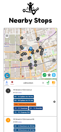Android application Edmonton Transit RT - ETS screenshort