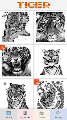 Tiger Pixel Art - Screenshot 1