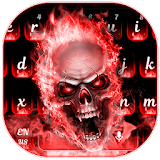 Red Flame Skeleton Keyboard icon