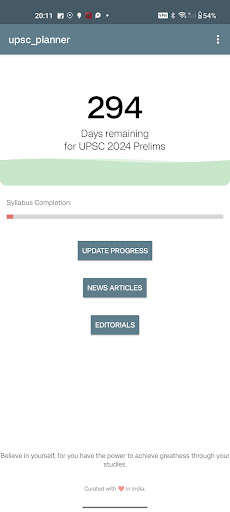 Mission UPSC 2024 UPSC Planner