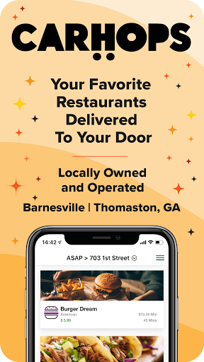 Android application Carhops Delivery screenshort