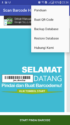 Barcode Harga Screen 2