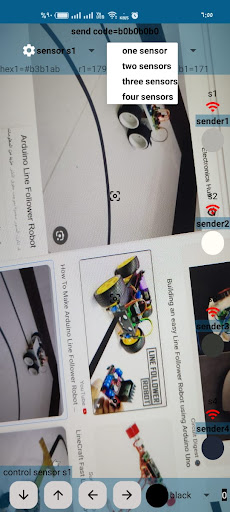 Android application LineFollowerLite screenshort