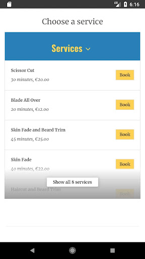 The Grange Barbershop Screen 2