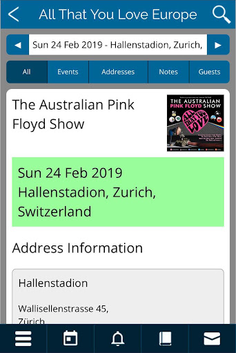 My Tour Book (mytrbk.com) Screen 3