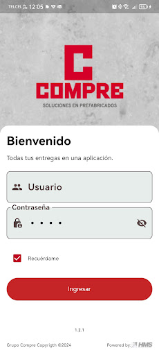 Android application COMPRE Choferes screenshort