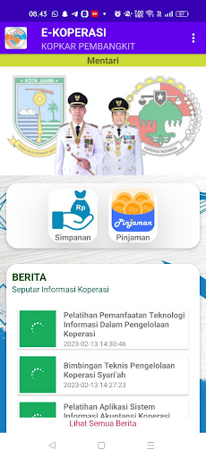 e-Koperasi Screen 3