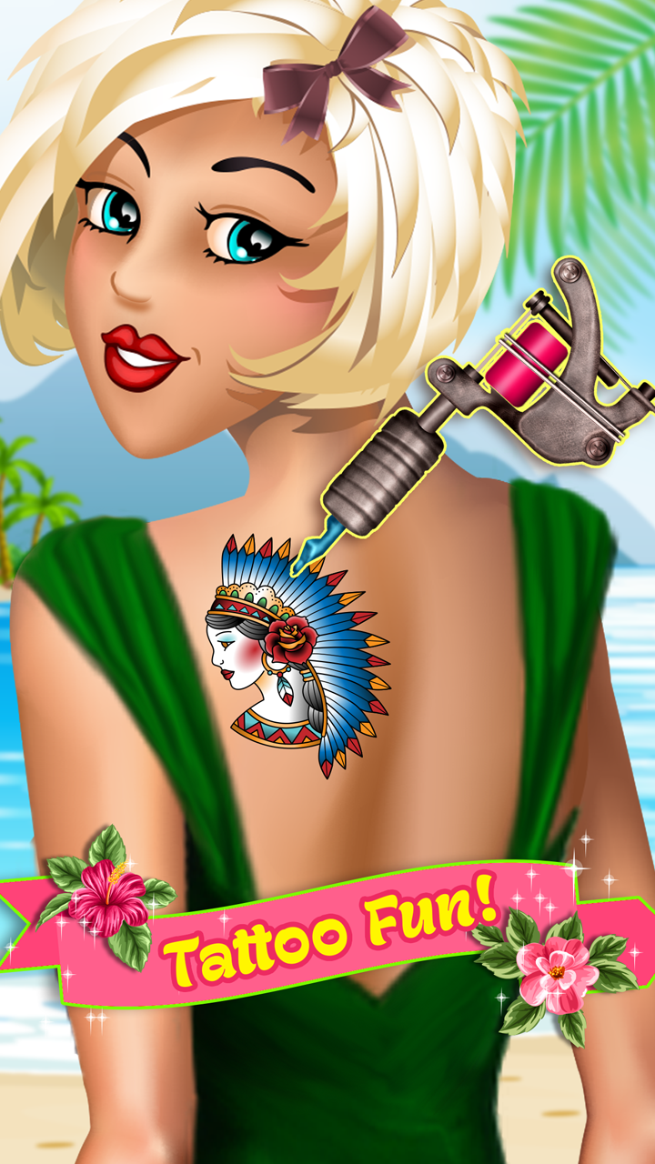 Android application Beach Girls' Tattoo Salon screenshort