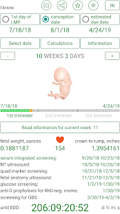 Pregnancy Due Date Calculator, Calendar & Tracker screenshots 1