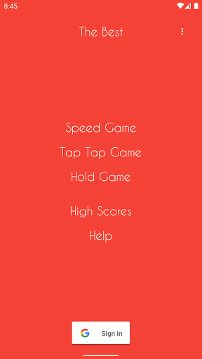 Android application The Champion - Speed Games screenshort