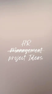 HR Management project ideas