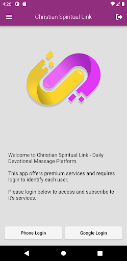 Android application Christian Spiritual Link screenshort