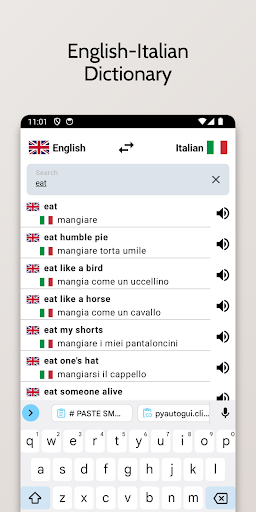 Android application Italian-English Dictionary screenshort