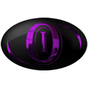 Oval Purple Chrome Icons Purple